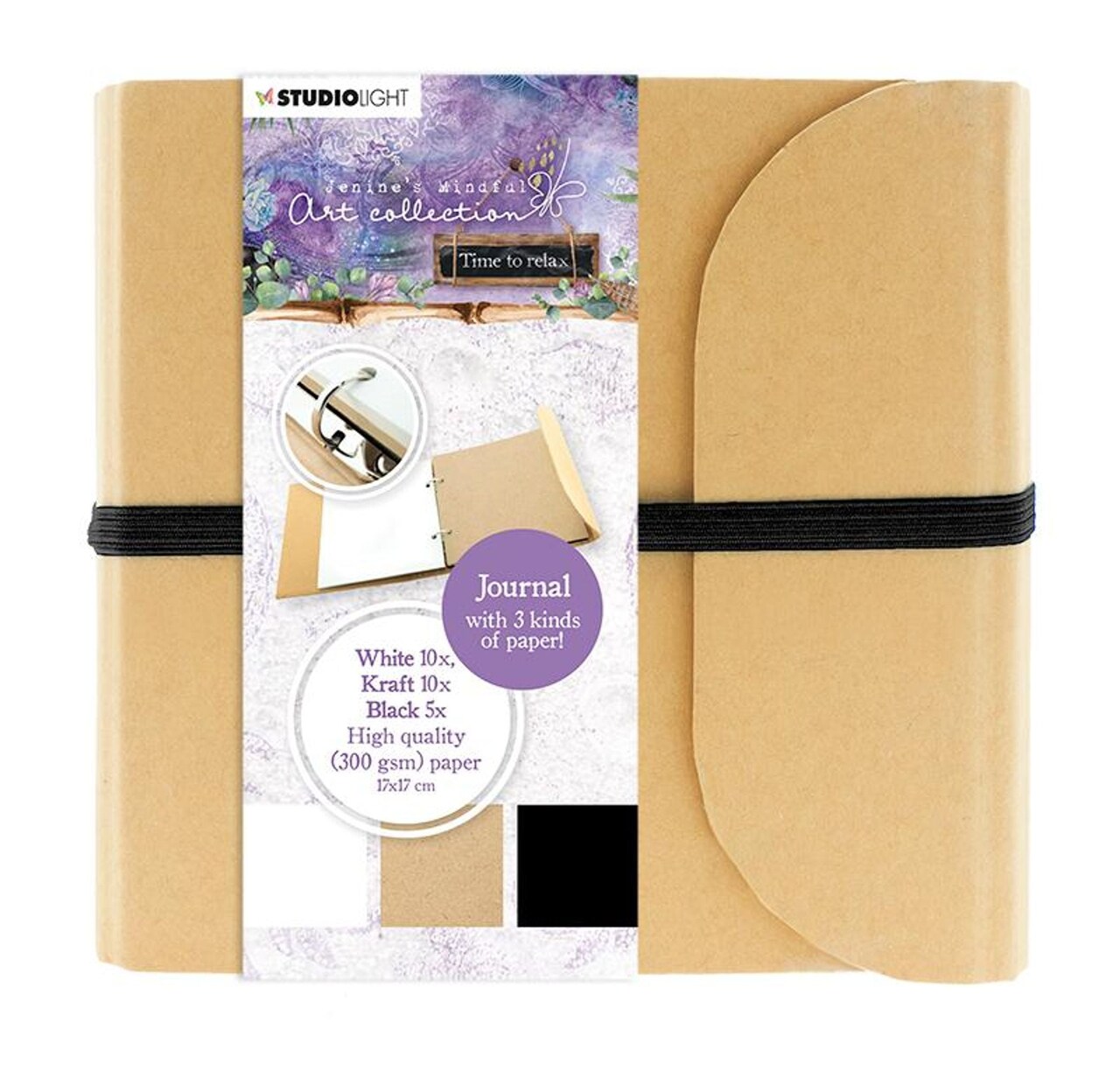 Studio Light Jenine's Mindful Art Journal Time to Relax 210x190mm 25 SH nr.03